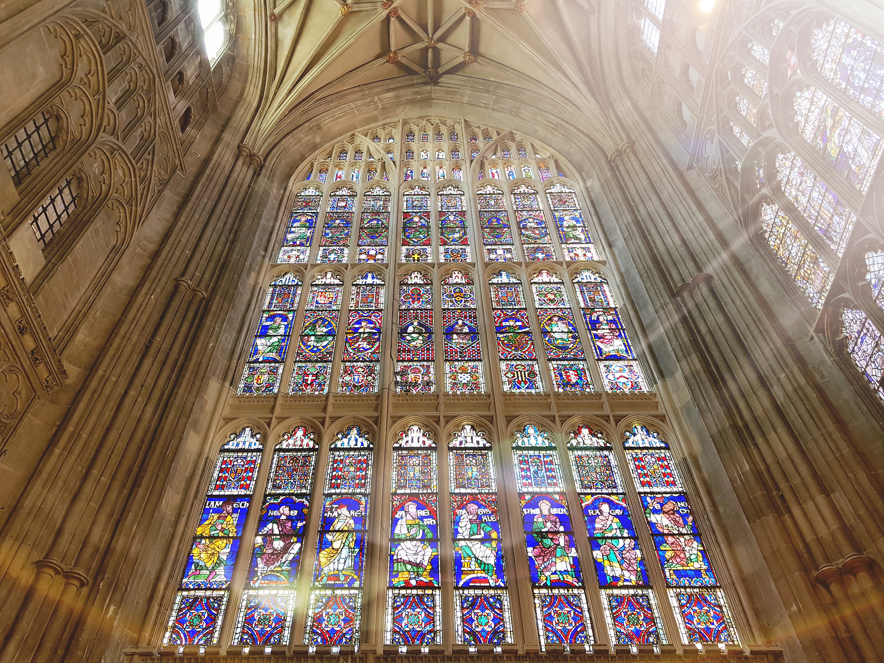 South window at Canterbury Cathedral after restoration