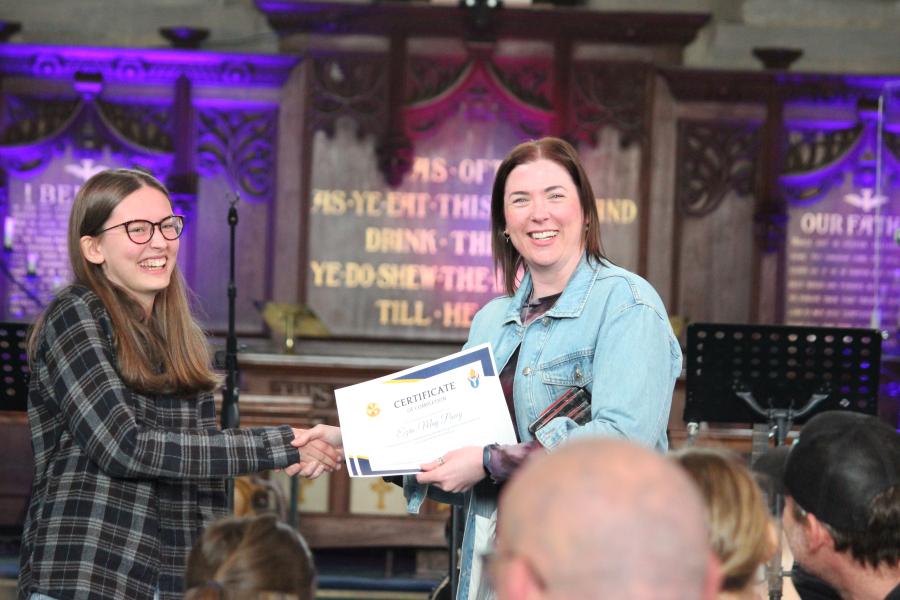 Ezi receiving certificate.JPG