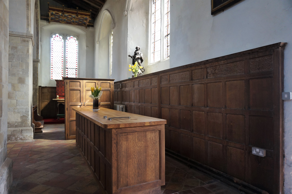 Inside Elham church